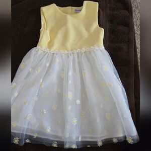 Yellow and White Daisy Dress